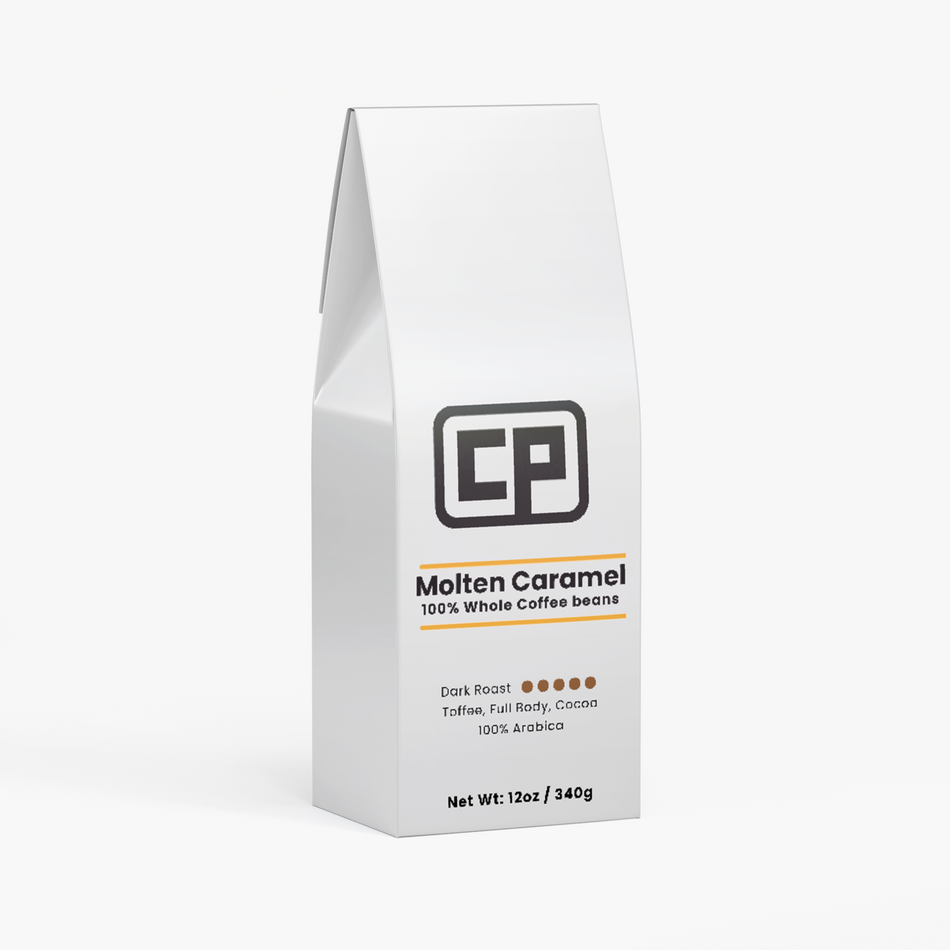Molten Caramel Coffee — Dark Roast Grounds