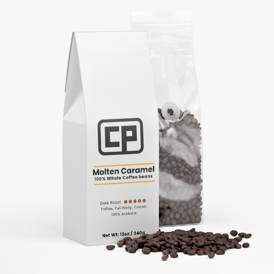 Molten Caramel Coffee — Dark Roast Grounds