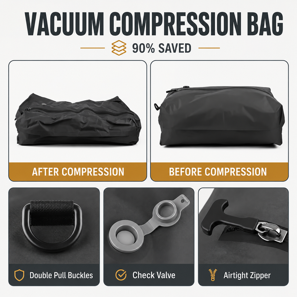 Extra Bunk Vacuum Storage Bag — Waterproof Refill (No Pump)
