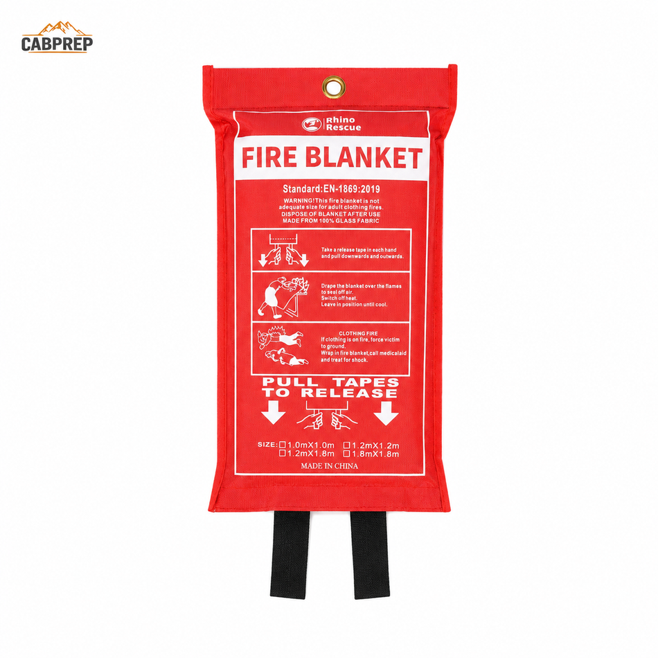 Cab Fire Blanket — Smother Bunk & Cooking Fires Fast