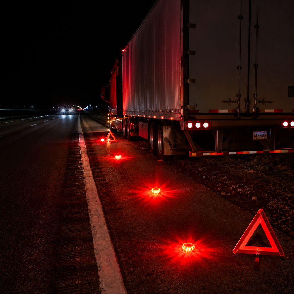 3 Pack Road Flares Emergency Lights Roadside Warning Car Safety Magnetic Beacon Flashing Kit with Hook Carrying Bag Car Charge