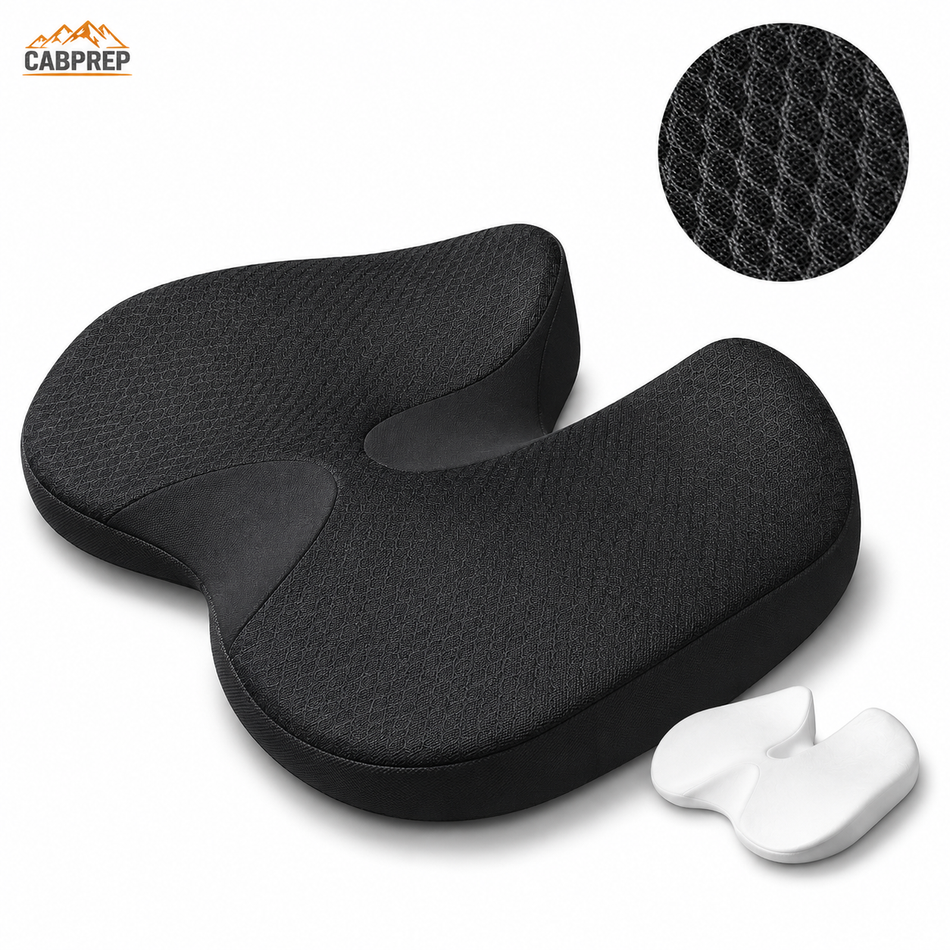 Memory Foam Coccyx Seat Cushion — Tailbone & Lower Back Support