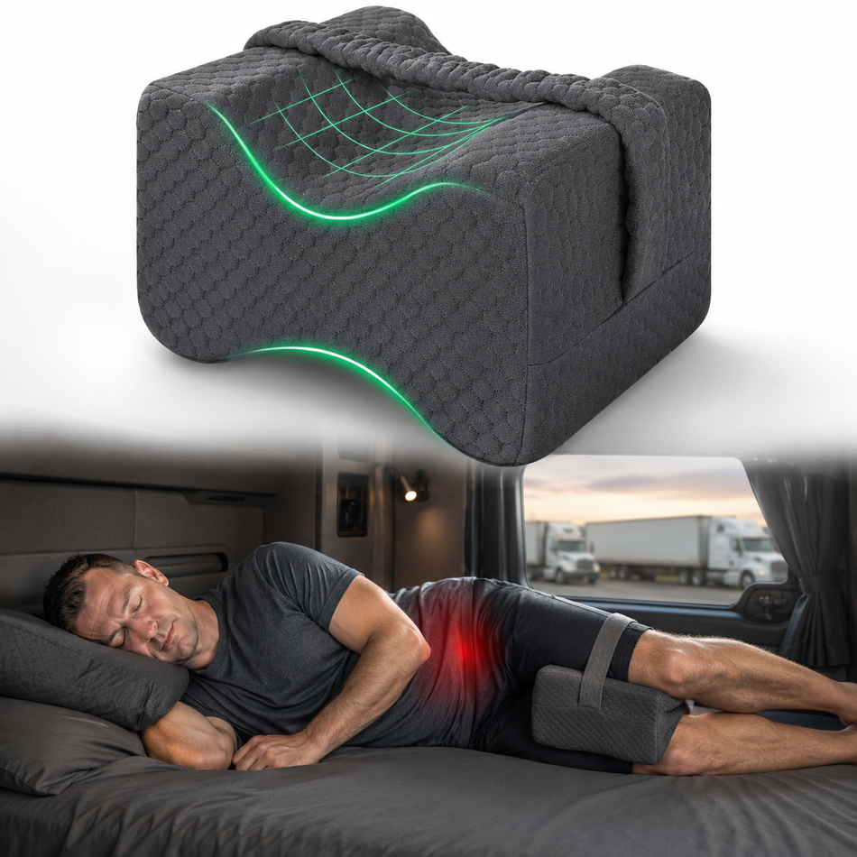 Memory Foam Knee Pillow — Sciatica & Hip Pain Relief