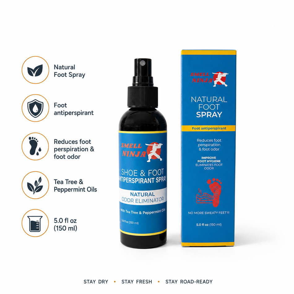 Cab Shoe & Foot Deodorizer Spray — Natural Odor Kill for Boots on the Road