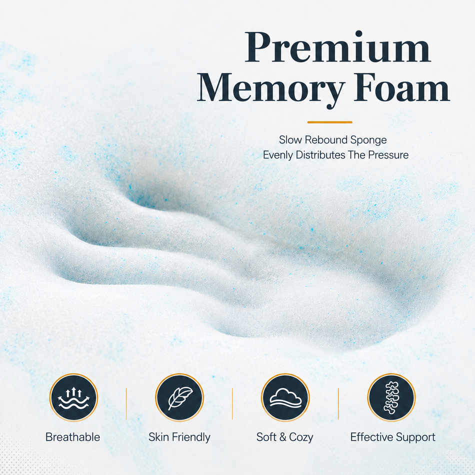 Truck Sleeper Cooling Gel Memory Foam Topper — Twin XL