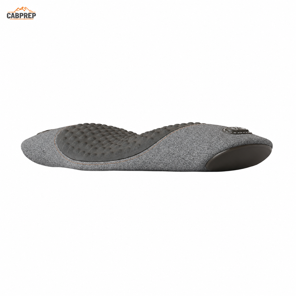 Memory Foam Lumbar Cushion with Vibration — Lower Back Seat Support
