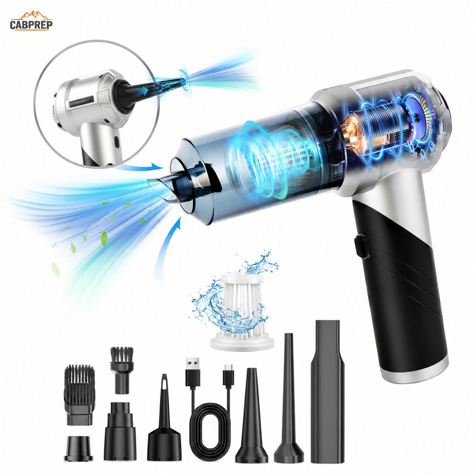 Portable Cab Vacuum — Cordless 20,000PA Brushless