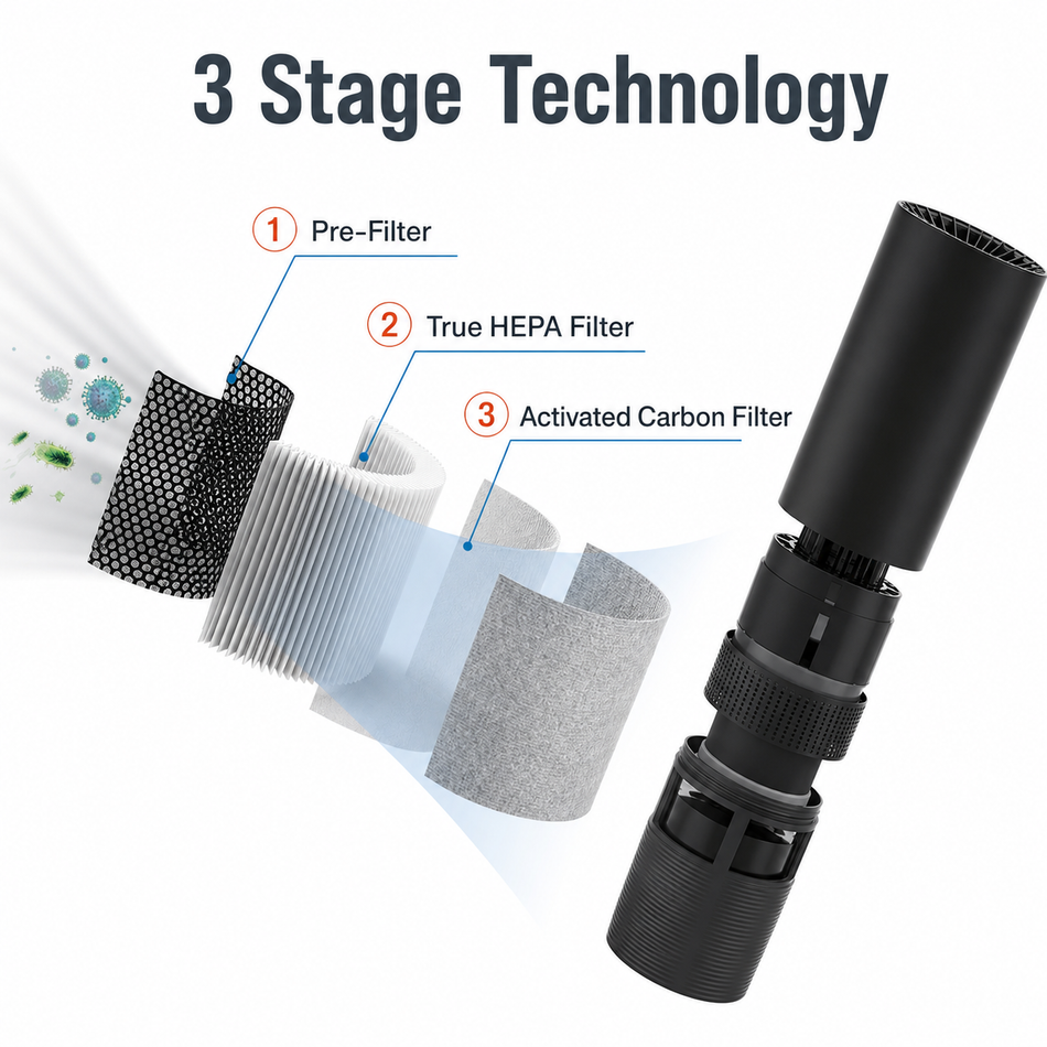 Replacement HEPA Filter — for Cab Air Purifier (1-Year)