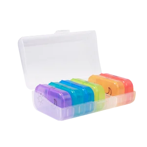 7-Day Cab Pill Organizer — AM/PM, 14 Compartments
